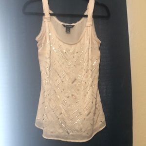 WH/BM cream tank style top
